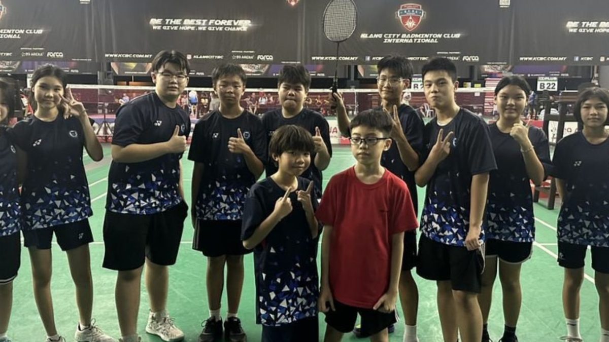 Fresh from their hard work, students showcase their skills and dedication during a competitive badminton tournament.