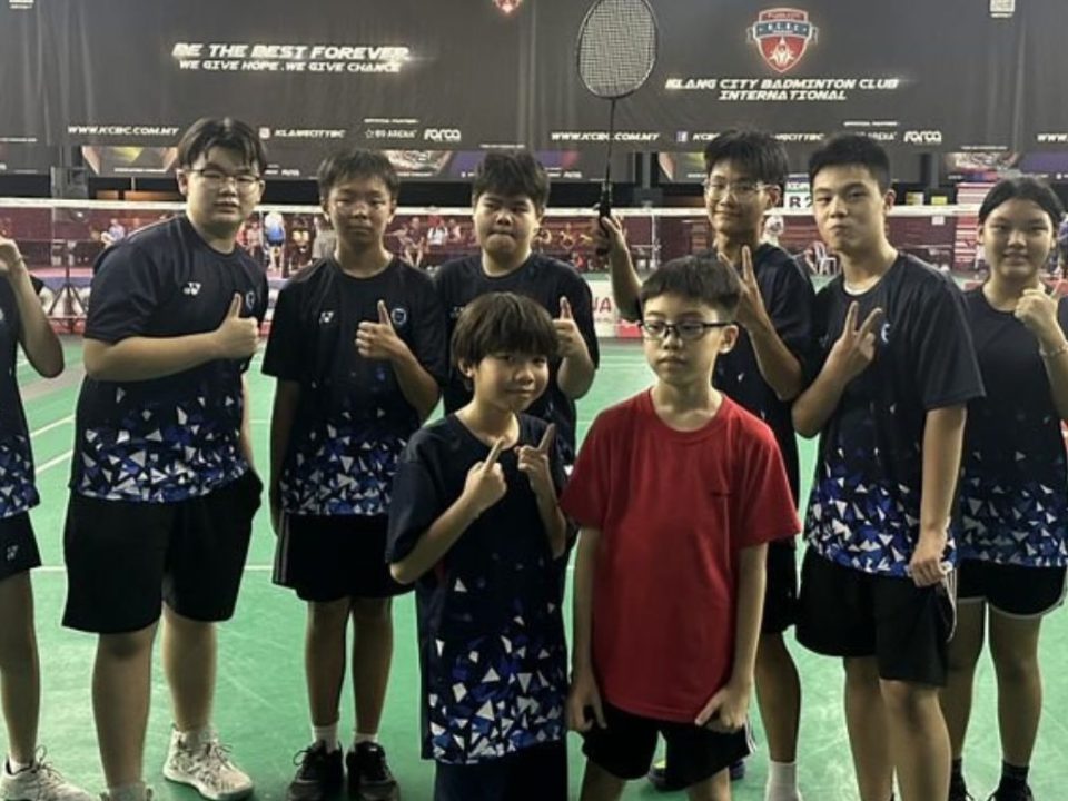 Fresh from their hard work, students showcase their skills and dedication during a competitive badminton tournament.