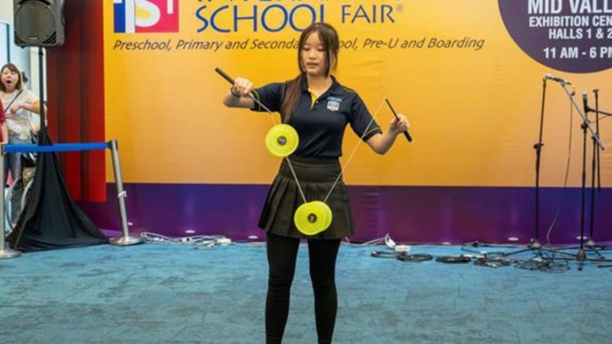 A talented Sri KDU International School, Klang student perform during Private and International School Fair at Mid Valley Exhibition Centre