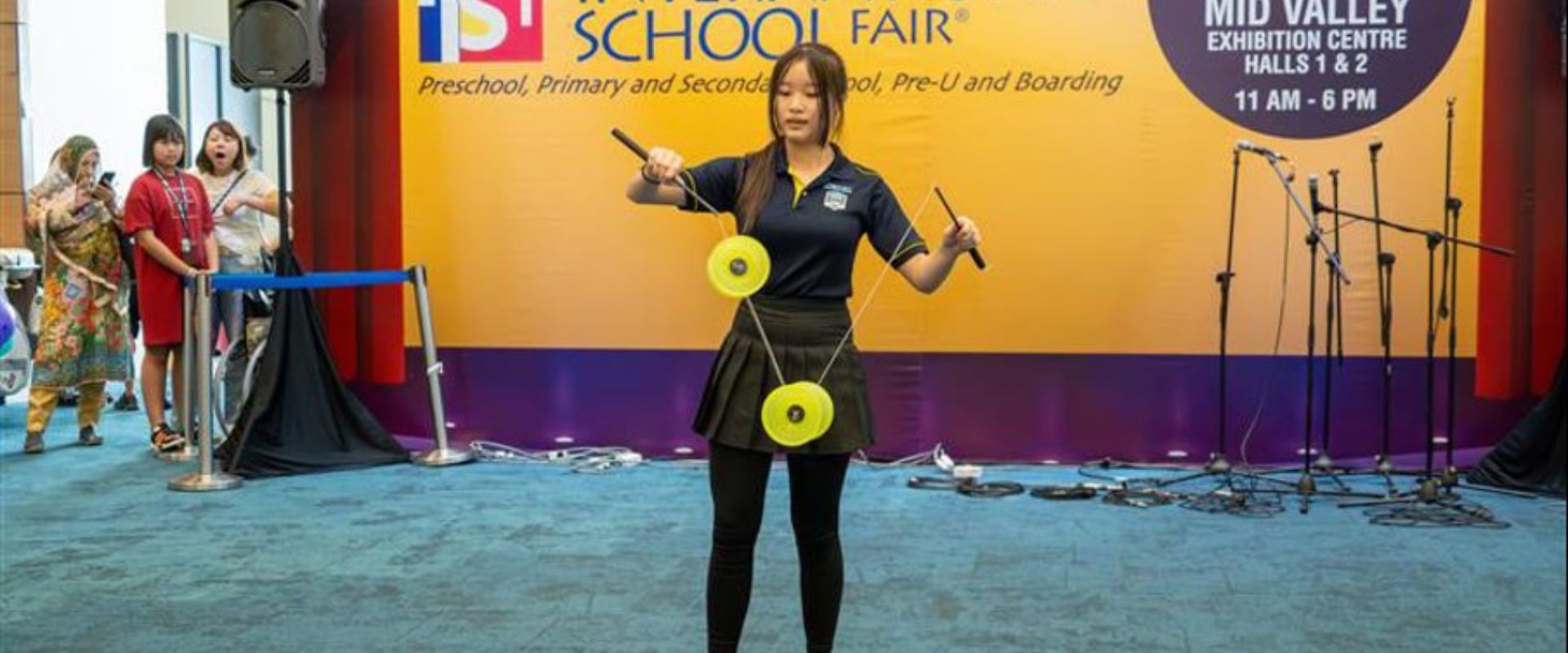 A talented Sri KDU International School, Klang student perform during Private and International School Fair at Mid Valley Exhibition Centre