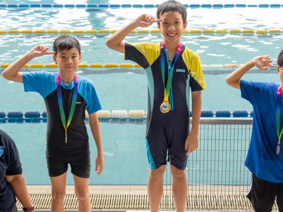 Budding athlete at Sri KDU International School, Klang celebrate their medal and amazing achievement