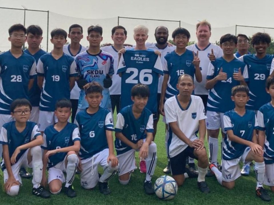 Football friendly at Sri KDU International School, Klang.
