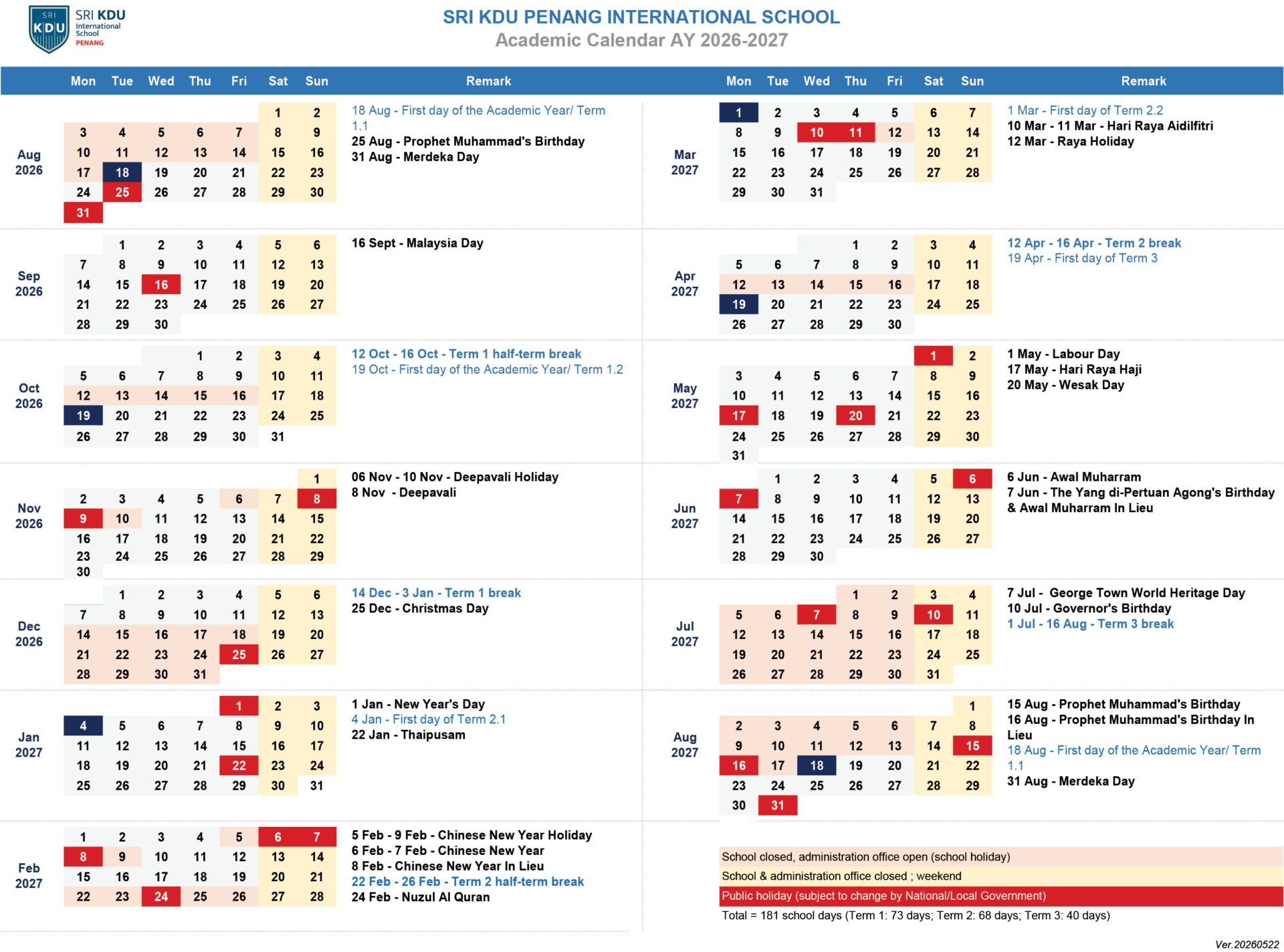 calendar