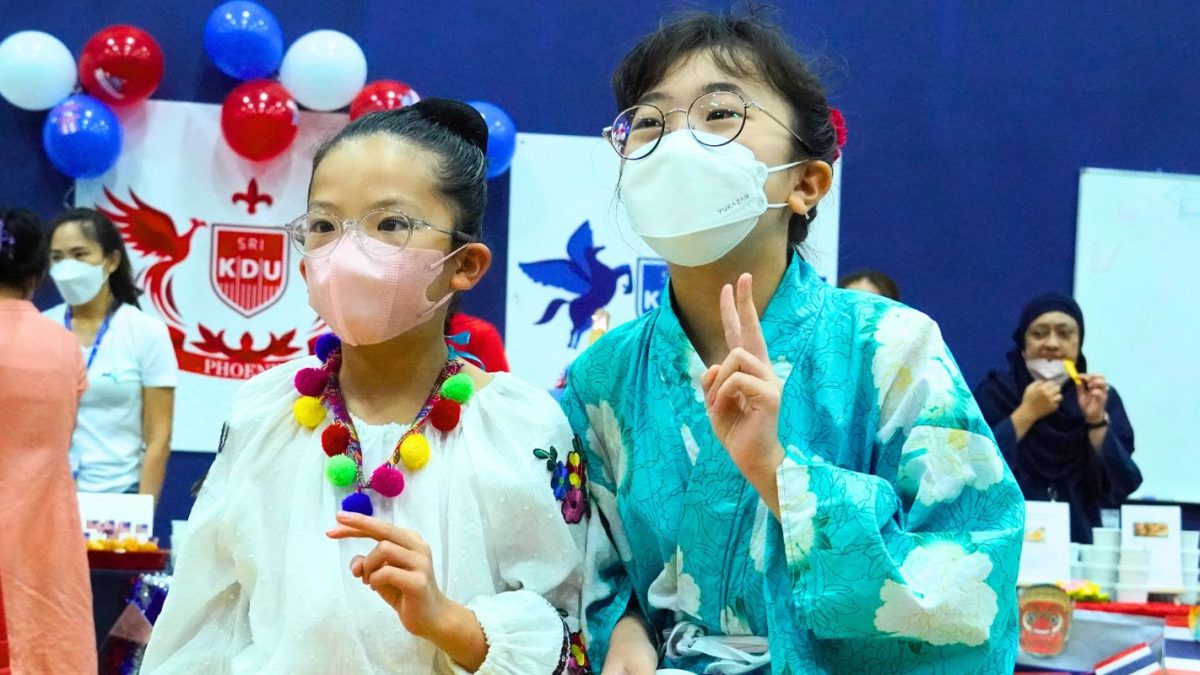 International students celebrating diversity and colourful cultures of the world during International Week at Sri KDU International School, Subang Jaya