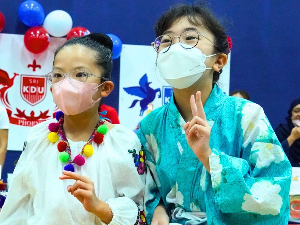 International students celebrating diversity and colourful cultures of the world during International Week at Sri KDU International School, Subang Jaya
