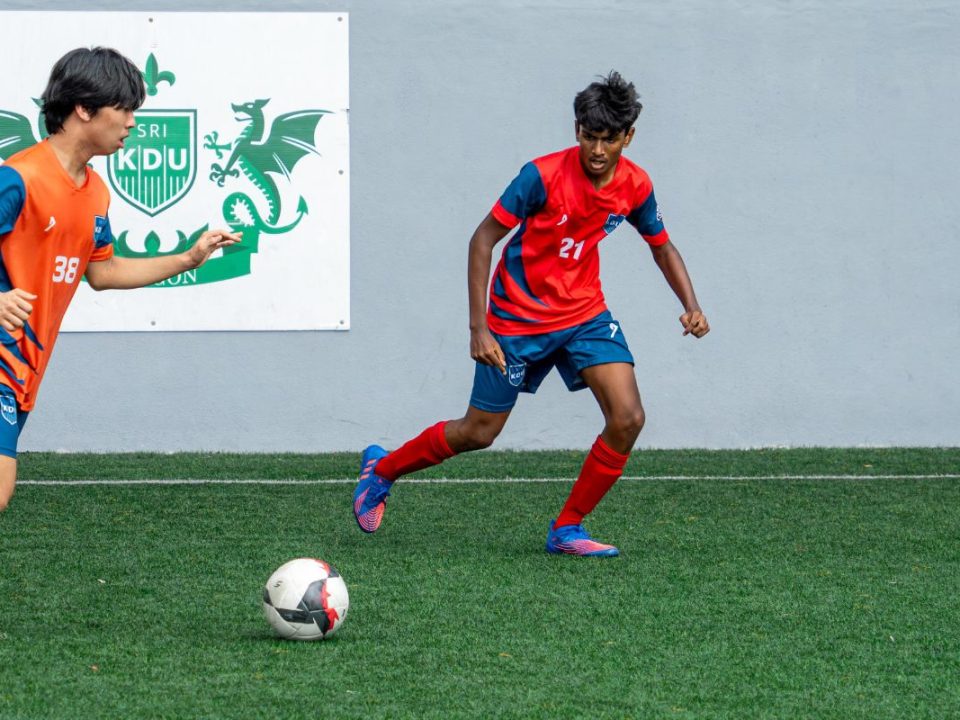 Secondary school students compete in football matches in one of our football fixtures of the year.