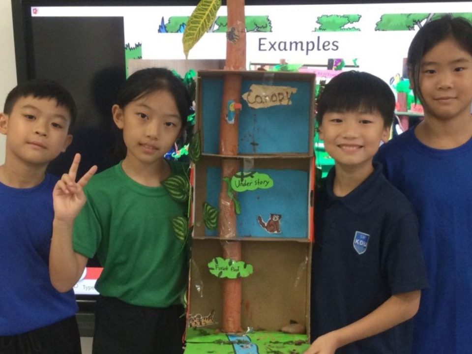 Primary School students worked together during for their amazing art display.