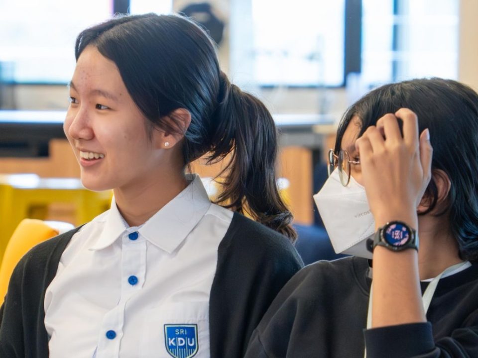 Two Secondary School students of Sri KDU International School, Subang Jaya